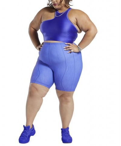 x Cardi B Plus Size High-Waisted Bike Shorts Purple $15.28 Shorts