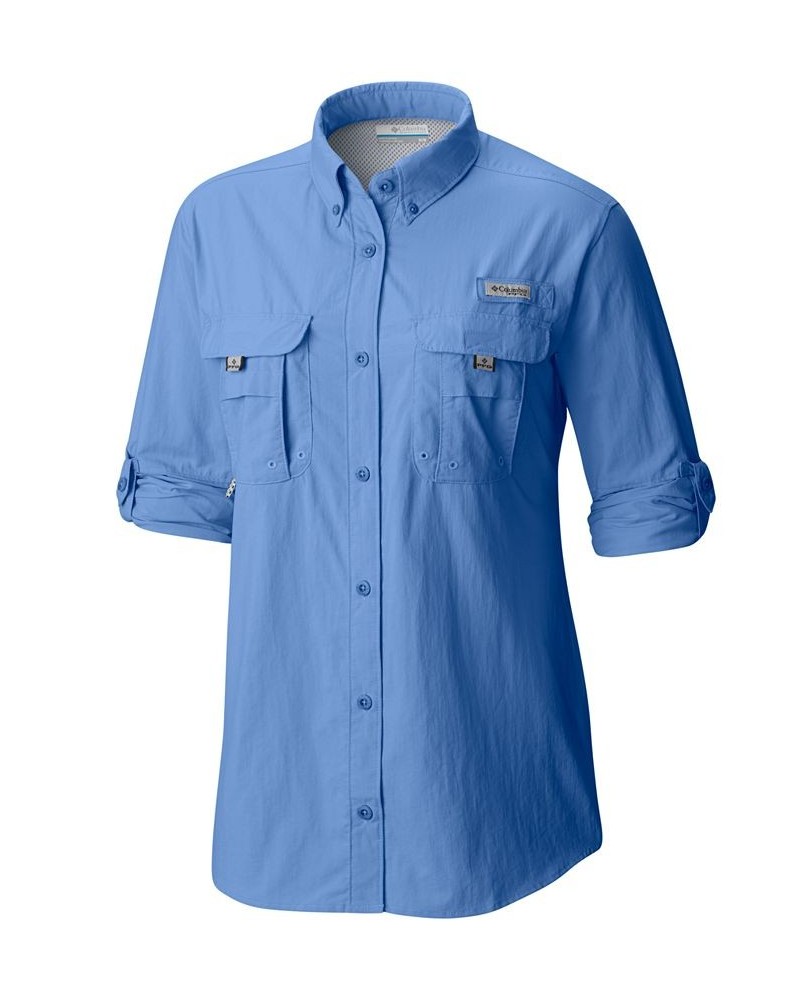 Women's PFG Bahama Sportswoman's Shirt Blue $31.20 Tops