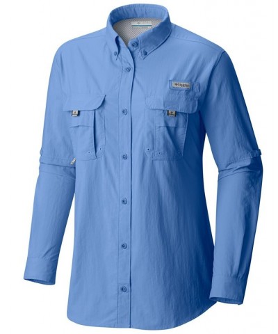 Women's PFG Bahama Sportswoman's Shirt Blue $31.20 Tops