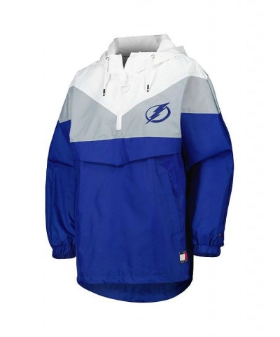 Women's Blue Silver Tampa Bay Lightning Staci Half-Zip Windbreaker Jacket Blue, Silver $54.00 Jackets