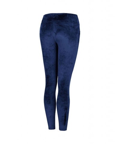 Women's Navy Penn State Nittany Lions Bonita Run Velour Leggings Navy $35.99 Pants