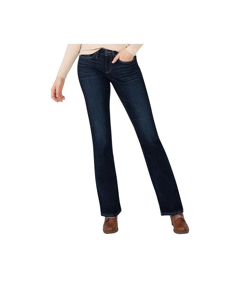 Women's The Curvy Mid Rise Bootcut Jeans Indigo $27.73 Jeans