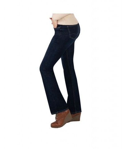 Women's The Curvy Mid Rise Bootcut Jeans Indigo $27.73 Jeans