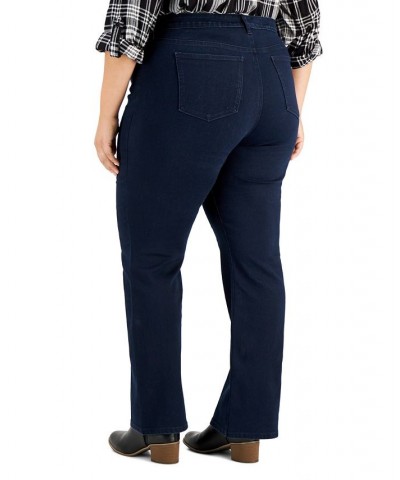 Plus & Petite Plus Size Tummy-Control Bootcut Jeans Blue $12.80 Jeans