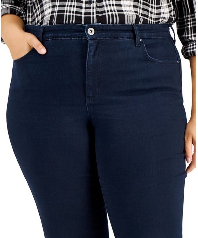 Plus & Petite Plus Size Tummy-Control Bootcut Jeans Blue $12.80 Jeans