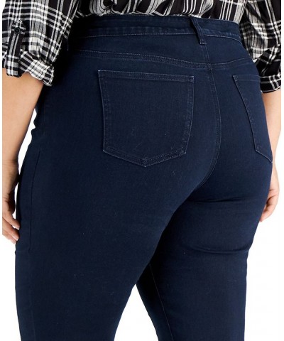 Plus & Petite Plus Size Tummy-Control Bootcut Jeans Blue $12.80 Jeans