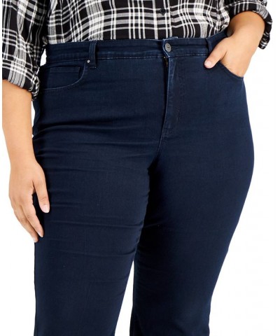 Plus & Petite Plus Size Tummy-Control Bootcut Jeans Blue $12.80 Jeans