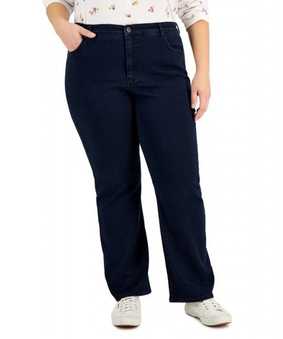 Plus & Petite Plus Size Tummy-Control Bootcut Jeans Blue $12.80 Jeans