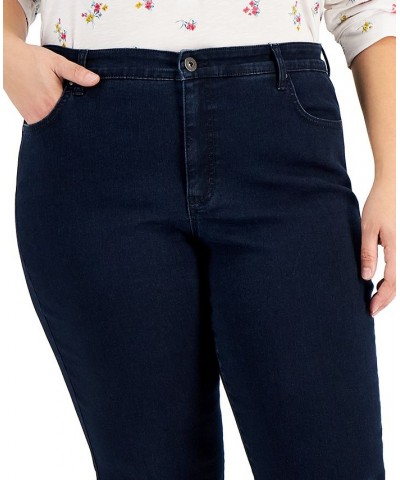 Plus & Petite Plus Size Tummy-Control Bootcut Jeans Blue $12.80 Jeans