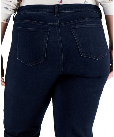 Plus & Petite Plus Size Tummy-Control Bootcut Jeans Blue $12.80 Jeans