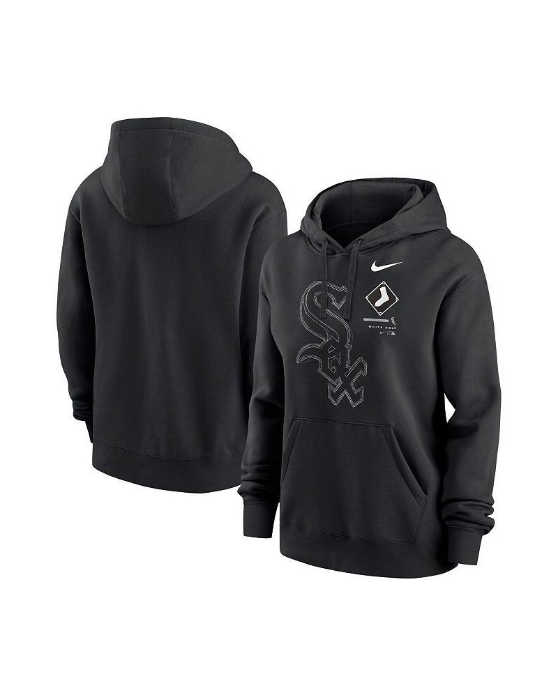 Women's Black Chicago White Sox Big Game Pullover Hoodie Black $36.55 Sweatshirts