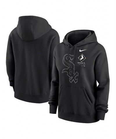 Women's Black Chicago White Sox Big Game Pullover Hoodie Black $36.55 Sweatshirts