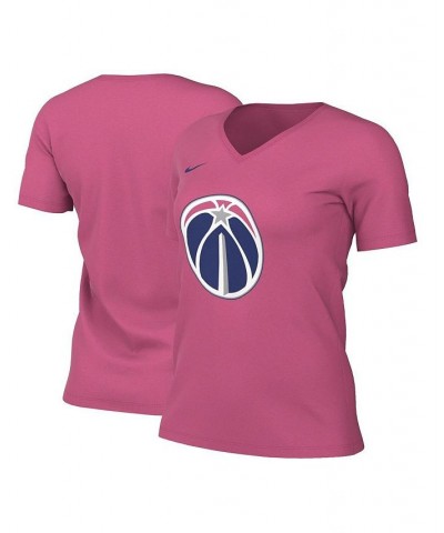 Women's Pink Washington Wizards 2022/23 City Edition Essential V-Neck T-shirt Pink $22.05 Tops
