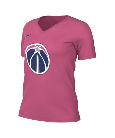 Women's Pink Washington Wizards 2022/23 City Edition Essential V-Neck T-shirt Pink $22.05 Tops