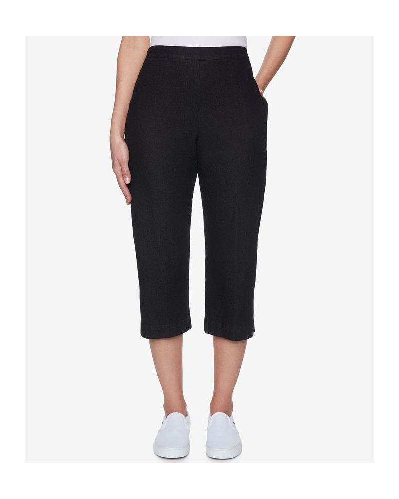 Petite Classics Pull-On Capri Pants Black $31.32 Jeans