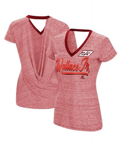 Women's Heather Red Darrell Waltrip Halftime Back Wrap T-shirt Heather Red $23.84 Tops