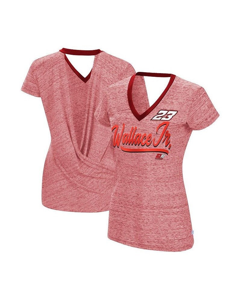 Women's Heather Red Darrell Waltrip Halftime Back Wrap T-shirt Heather Red $23.84 Tops