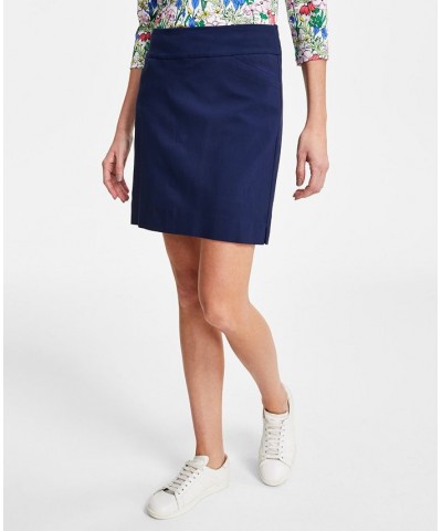 Women's Solid Pull-On Skort Blue $15.64 Skirts