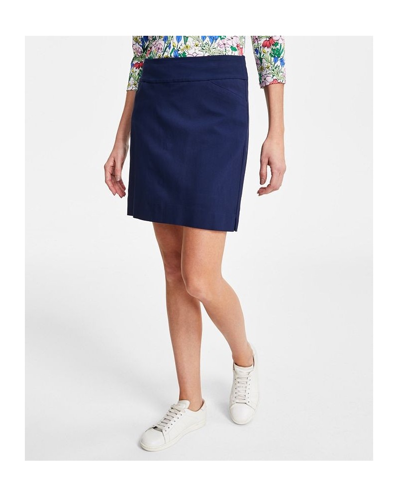 Women's Solid Pull-On Skort Blue $15.64 Skirts