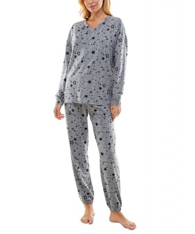 Women's Butterknit Printed Pajamas Set Excellent Stars Tradewinds $14.35 Sleepwear