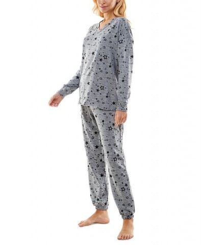 Women's Butterknit Printed Pajamas Set Excellent Stars Tradewinds $14.35 Sleepwear