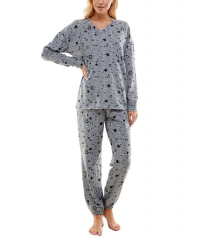 Women's Butterknit Printed Pajamas Set Excellent Stars Tradewinds $14.35 Sleepwear