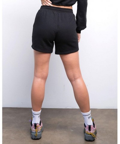 Rebody French Terry Biker Sweatshorts for Women Black $31.50 Shorts