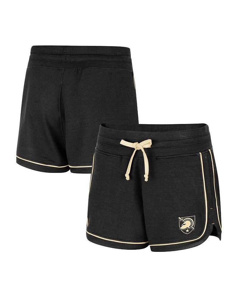 Women's Black Army Black Knights Lil Sebastian Tri-Blend Shorts Black $24.77 Shorts