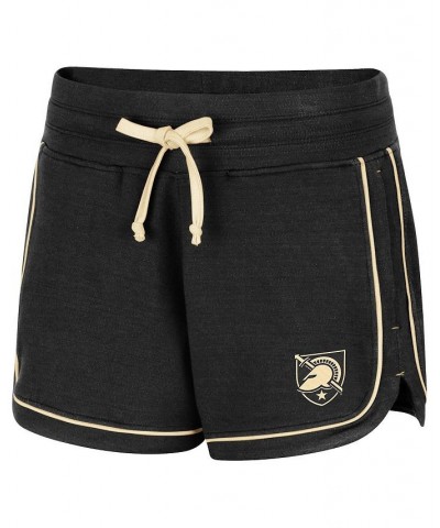 Women's Black Army Black Knights Lil Sebastian Tri-Blend Shorts Black $24.77 Shorts