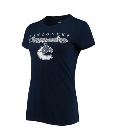 Women's Navy Gray Vancouver Canucks Lodge T-shirt and Pants Sleep Set Navy, Gray $29.14 Pajama