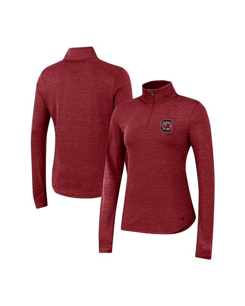 Women's Garnet South Carolina Gamecocks Vent Space-Dye Performance Quarter-Zip Jacket Garnet $35.69 Jackets