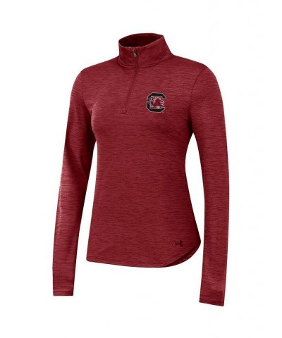 Women's Garnet South Carolina Gamecocks Vent Space-Dye Performance Quarter-Zip Jacket Garnet $35.69 Jackets