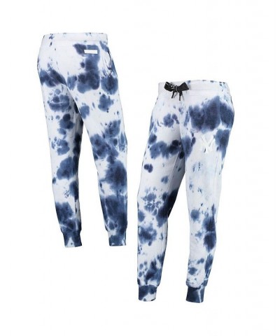 Women's White Navy New York Yankees Melody Tie-Dye Jogger Pants White, Navy $36.00 Pants