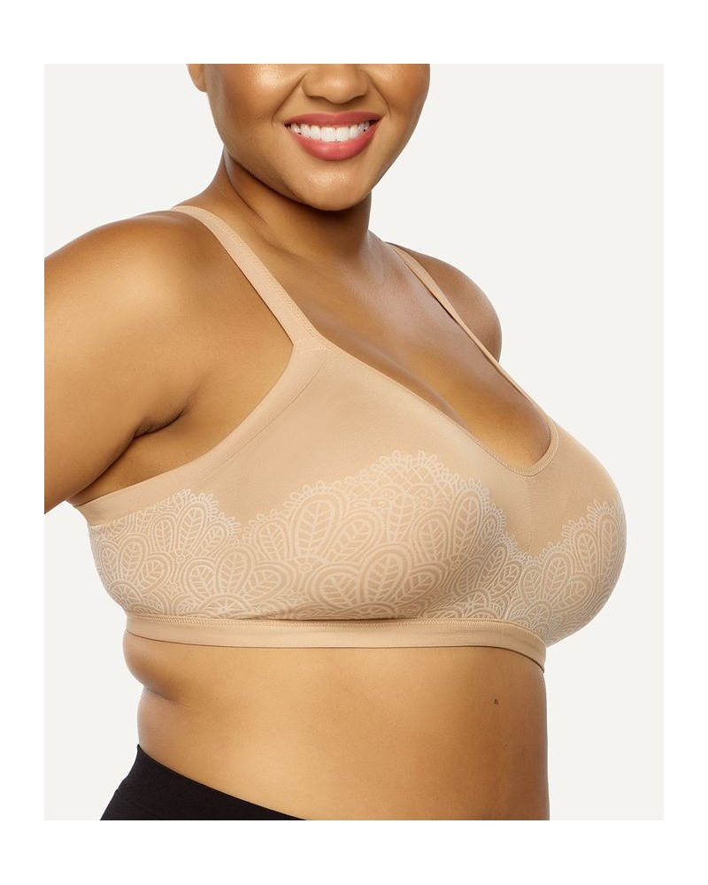 Women's Datura Wire-Free Side Smoothing Bra Tan/Beige $15.56 Bras