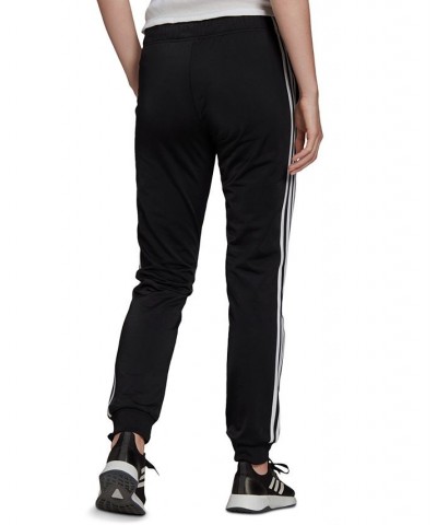 Women's Essentials Warm-Up Tapered 3-Stripes Track Pants Black $23.19 Pants