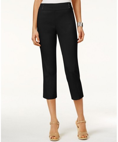 Embellished Pull-On Capri Pants Deep Black $16.79 Pants