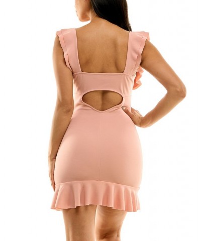 Sweetheart-Neck Flutter-Sleeve Dress Blush $27.53 Dresses