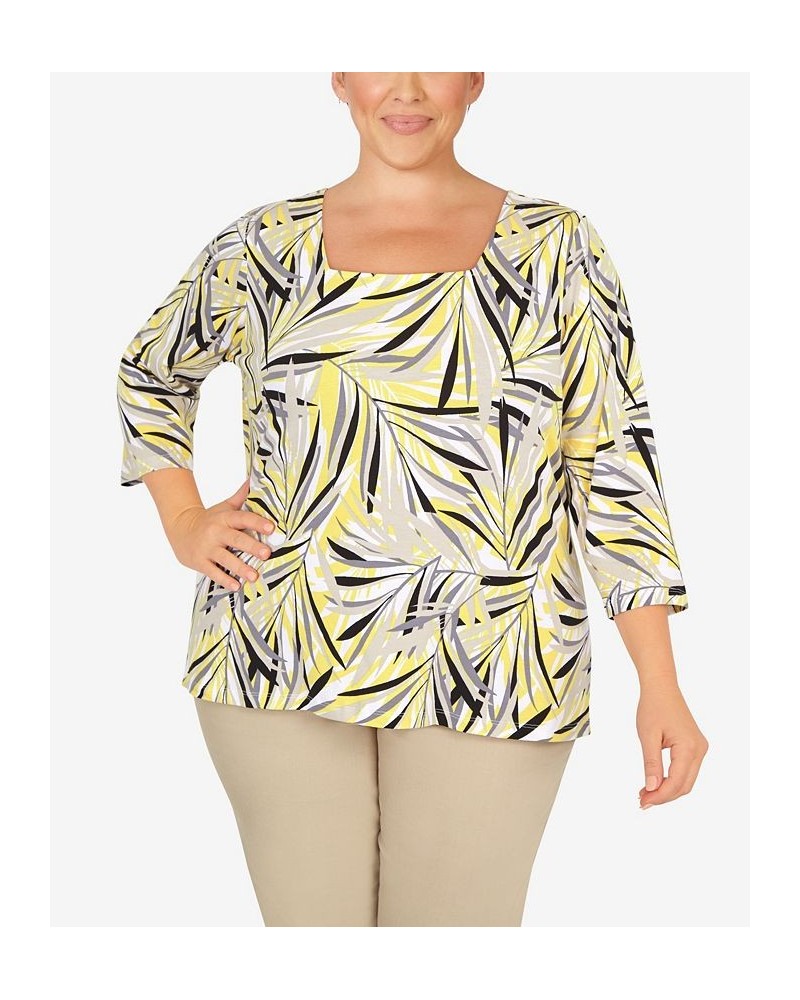 Plus Size Printed Essentials Jersey Top Multi $21.36 Tops