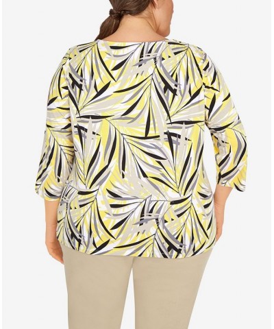 Plus Size Printed Essentials Jersey Top Multi $21.36 Tops