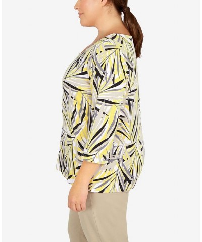 Plus Size Printed Essentials Jersey Top Multi $21.36 Tops