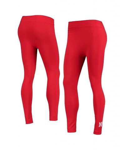 Women's Scarlet Nebraska Huskers Fleece-Lined Leggings Scarlet $14.35 Pants