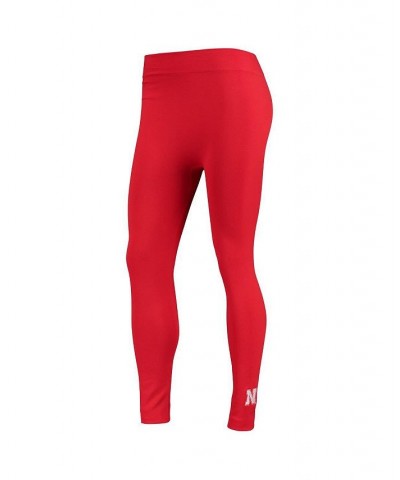 Women's Scarlet Nebraska Huskers Fleece-Lined Leggings Scarlet $14.35 Pants