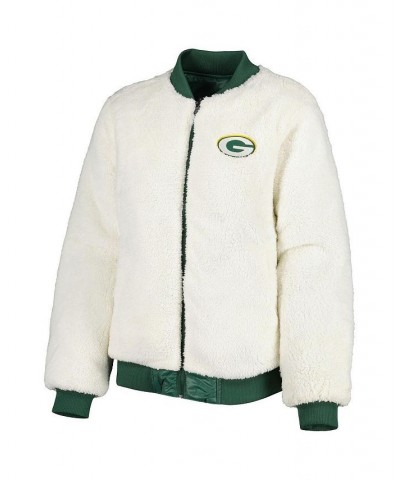 Women's Oatmeal and Green Green Bay Packers Switchback Reversible Full-Zip Jacket Oatmeal, Green $45.00 Jackets