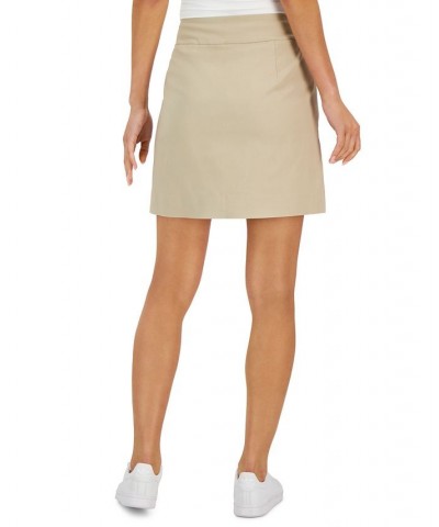 Women's Solid Pull-On Skort Tan/Beige $15.64 Skirts