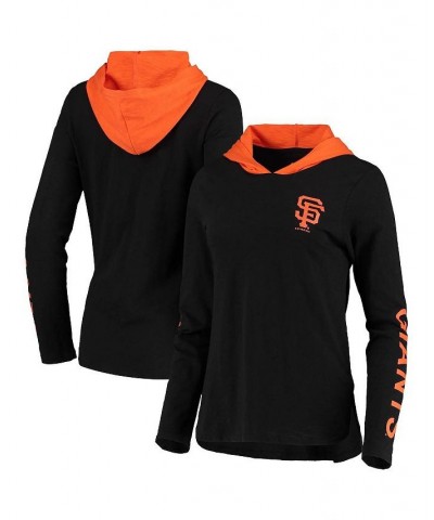 Women's Black San Francisco Giants Crossbar Pullover Hoodie Black $35.74 Sweatshirts