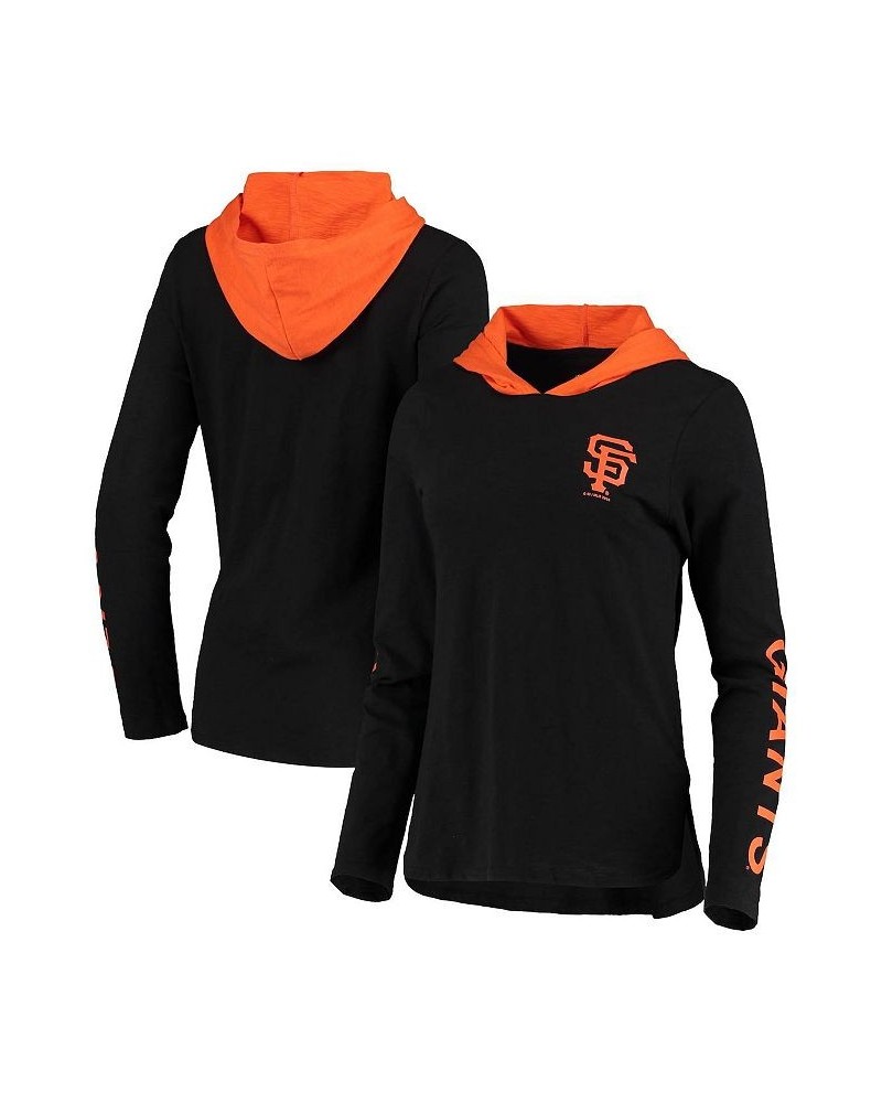 Women's Black San Francisco Giants Crossbar Pullover Hoodie Black $35.74 Sweatshirts