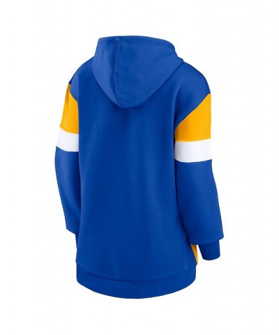 Women's Branded Royal Gold Los Angeles Rams Lock It Down Pullover Hoodie Royal, Gold $26.65 Sweatshirts