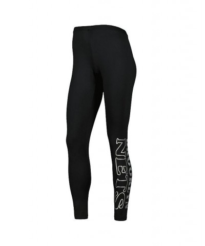 Women's Black Brooklyn Nets Stadium Leggings Black $22.00 Pants