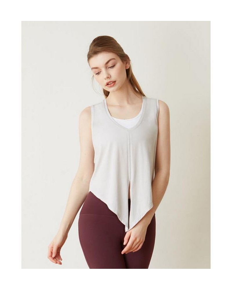 Knot your Race Tie Tank for Women Ice grey $26.66 Tops