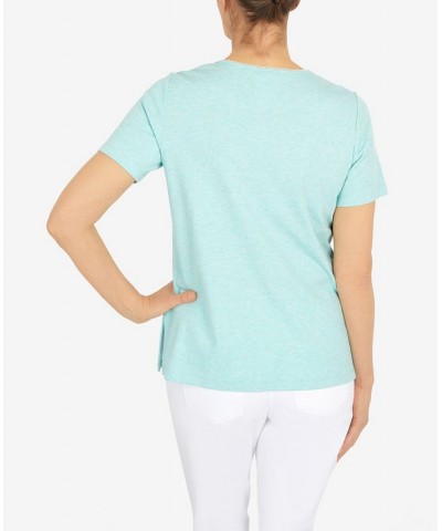 Petite Set Sail Sand Dollar Cut Out Top Neptune Green $28.50 Tops